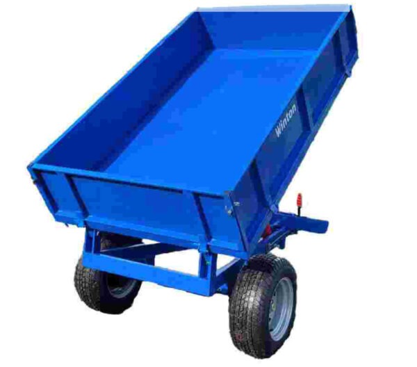 Winton 1.5tn Blue Agricultural Tipping Trailer